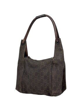 Gucci GG Pattern Handbag Canvas Brown